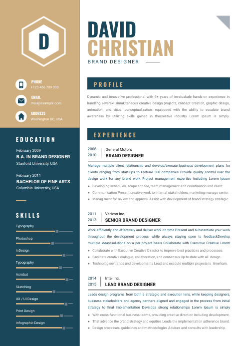 Copy of Creative Resume Template | PosterMyWall