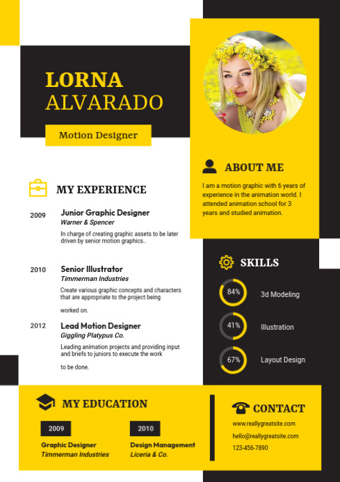 Cv Creative Copy Creative Resume Template | PosterMyWall