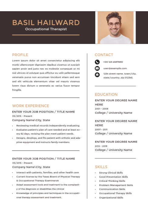 Creative Resume Template A4