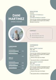Creative Resume Template | PosterMyWall