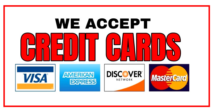 Credit Card Accepted Template PosterMyWall