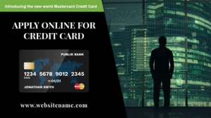 Credit Card Application Digital Signage Ekran reklamowy (16:9) template
