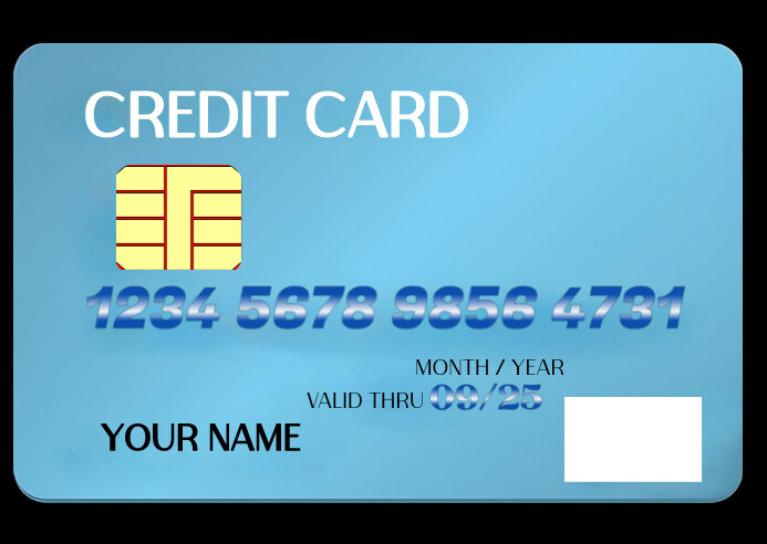 Credit card post Card Template | PosterMyWall