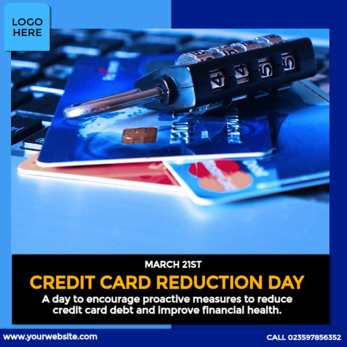 Credit Reduction Copy of Credit Card Reduction Day | PosterMyWall