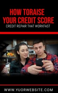 Credit repair ebook flyer,credit score flyer, Kindle/Book Covers template