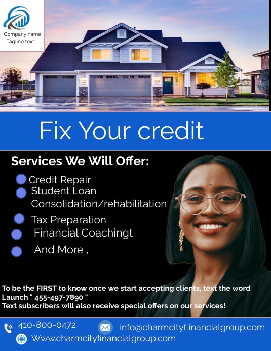 Credit repair flyer Template PosterMyWall