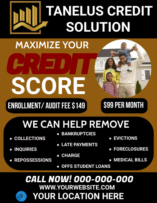 credit repair flyer Template PosterMyWall
