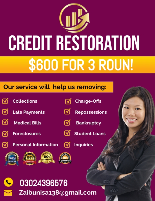 credit repair flyer Template | PosterMyWall