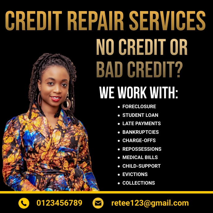 credit repair flyer template PosterMyWall