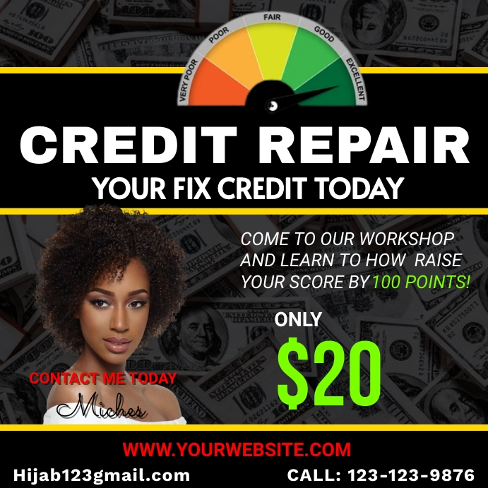 Credit Repair Flyer Template