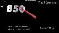 Credit Score Business Card template