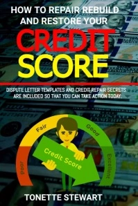 credit score repair flyer Plakat template