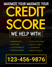 credit repair flyer template | PosterMyWall