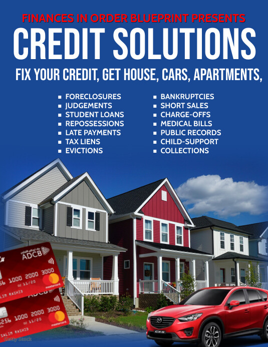CREDIT SOLUTIONS flyer Template | PosterMyWall