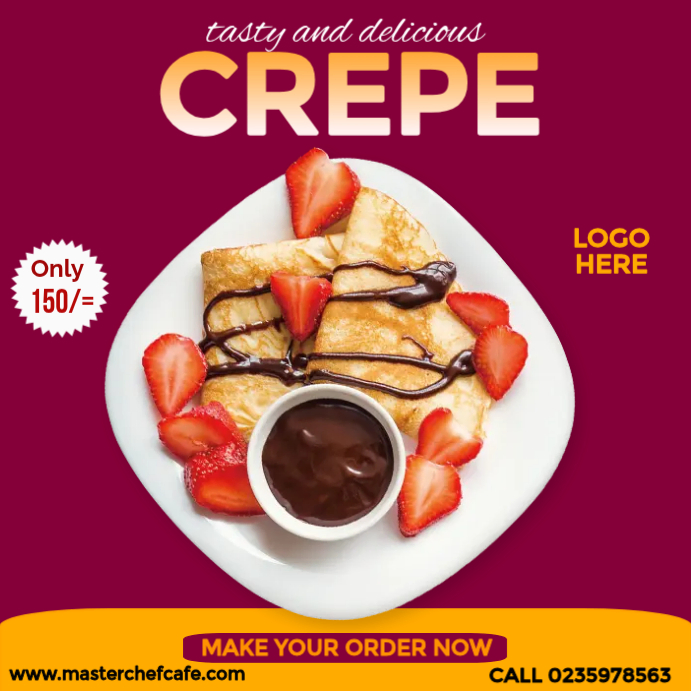 Crepe Promotion Instagram Ad Template | PosterMyWall
