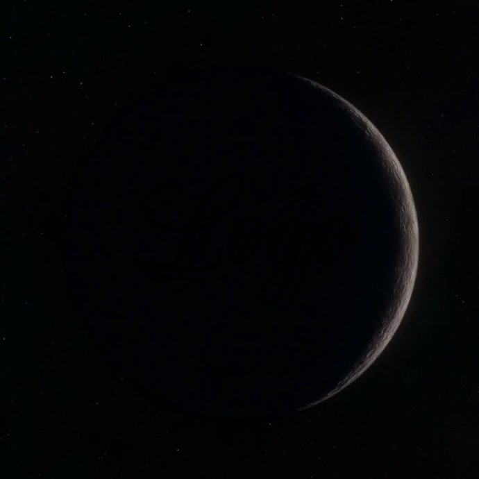 Crescent Moon Eclipse Logo Design Template Postermywall