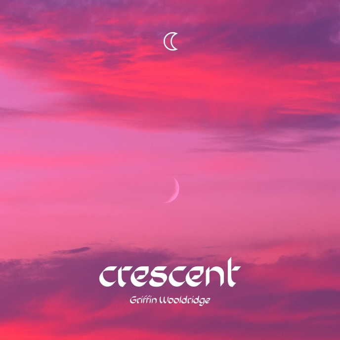 Crescent Purple Pink Cloud Sky CD Cover Music Template | PosterMyWall