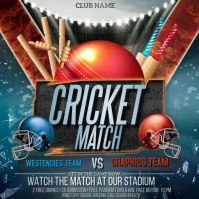 Cricket, Games, Match Square (1:1) template