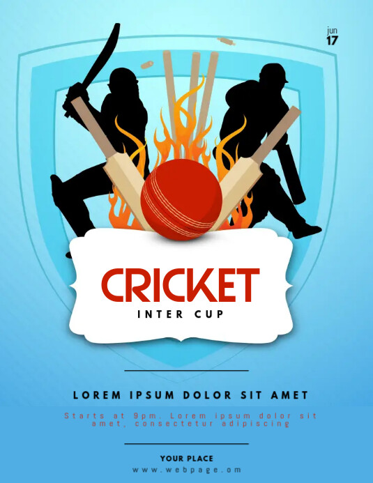 Free Cricket Poster Templates Printable Online Free Cricket Poster Templates Printable Online