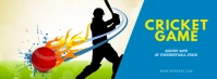 Cricket game facebook cover template
