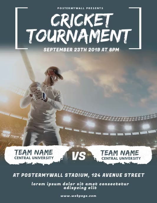 Free Cricket Poster Templates Printable Online Free Cricket Poster Templates Printable Online