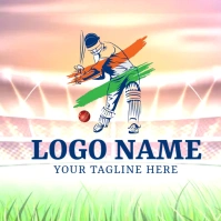 cricket logo, logo, sports logo, game logo, template