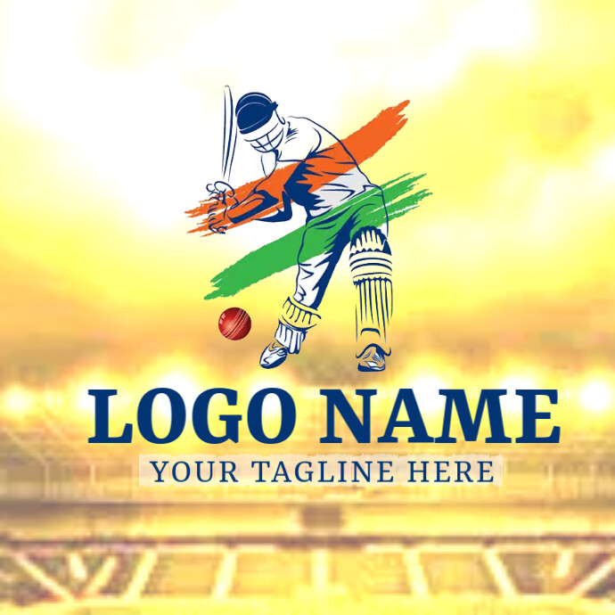 cricket logo, logo, sports logo, game logo, Template PosterMyWall