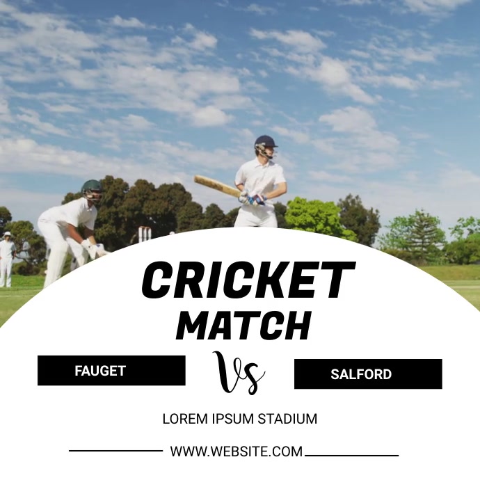 Cricket match Template | PosterMyWall