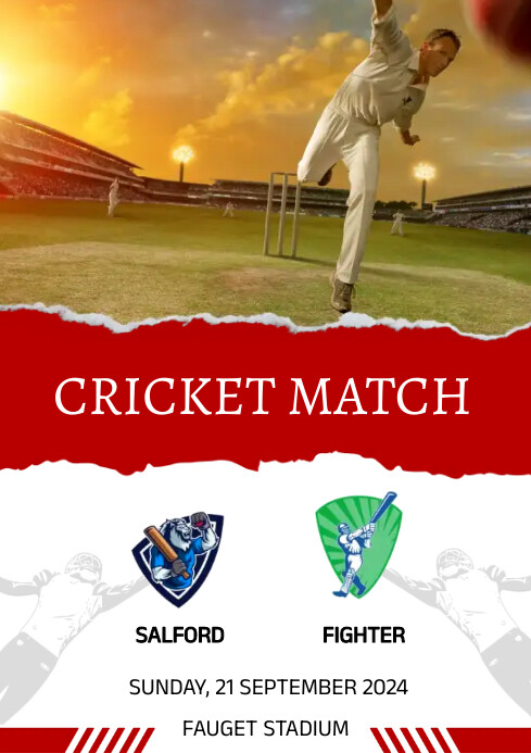 Fastmatch Template cricket match Template | PosterMyWall