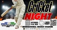 Cricket Night: Stadium Lights Clash Obraz udostępniany na Facebooku template