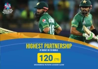 Cricket Partnership Template Postcard