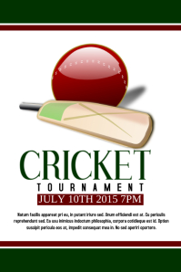 400 Cricket Match Customizable Design Templates Postermywall