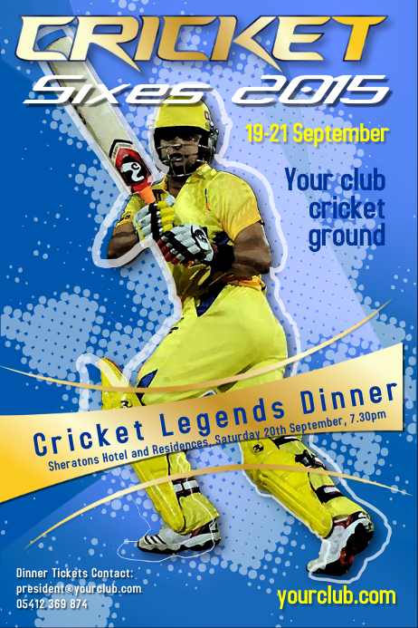 Cricket Poster Template | PosterMyWall