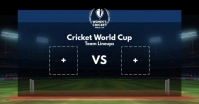 Cricket Team Lineups Board Template Imagen Compartida en Facebook