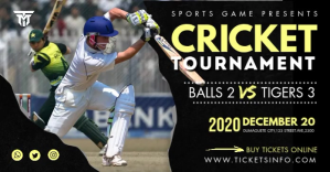 Cricket Tournament Banner Facebook Gedeelde Prent template