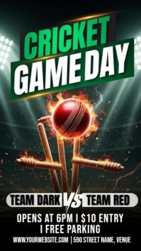 Sort Cricket Game Day Instagram Story Template