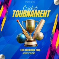 Cricket Tournament Instagram Post template
