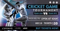 Cricket Tournament Poster Design template
