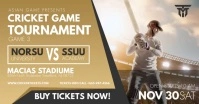 Cricket Tournament Signage Advertisement ภาพที่แชร์บน Facebook template
