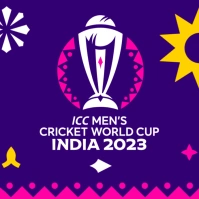 Cricket World Cup 2023 Logo template