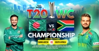 CRICKET WORLD CUP Imagem partilhada do Facebook template