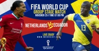 FIFA world cup Facebook event cover template