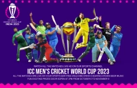 Cricket world cup poster Tabloid template