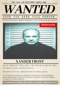 Authentic Wanted Poster Template A4