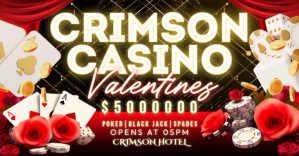Crimson Casino Night Изображение, которым поделились на Facebook template