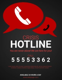 Crisis Hotline Flyer Template
