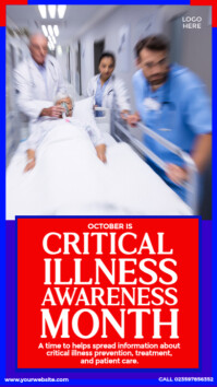 Critical Illness Awareness Month Instagram Story template