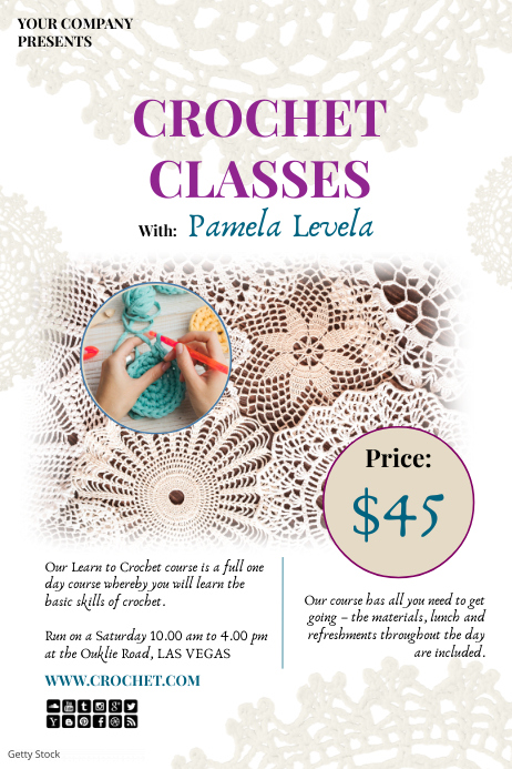 Copy of crochet classes1 | PosterMyWall