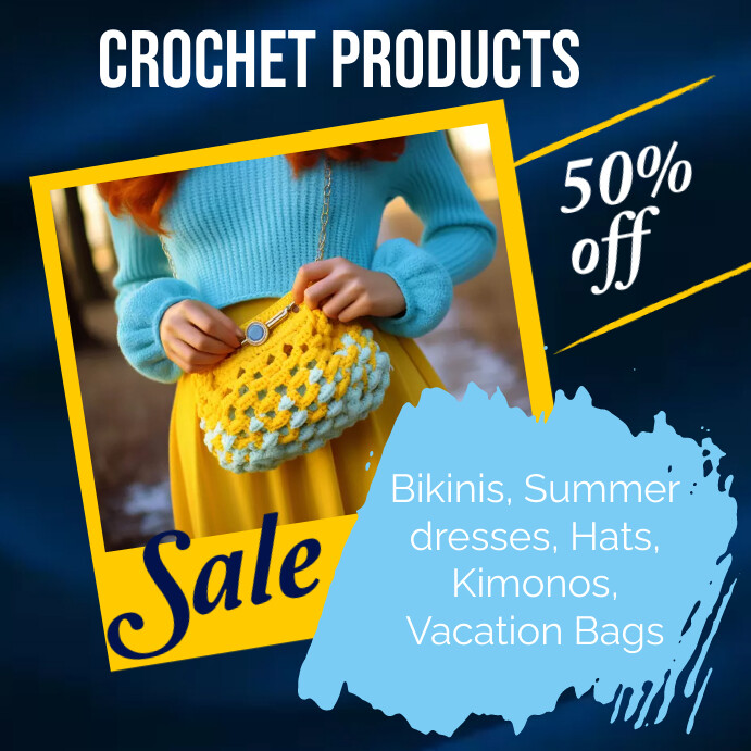Crochet Sale Template PosterMyWall crochet-sale-template-postermywall