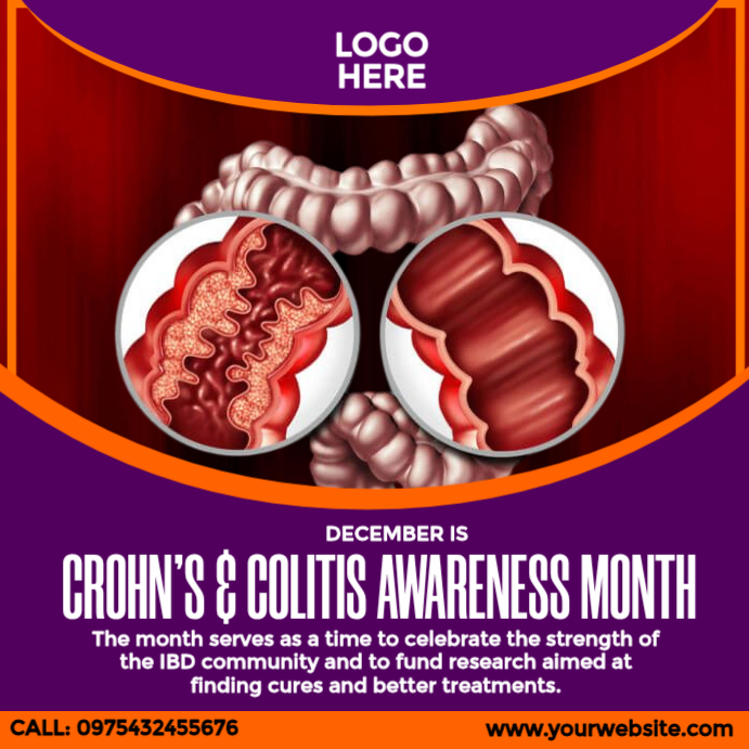 Plantilla de Crohn's and Colitis Awareness Month | PosterMyWall